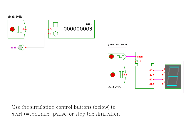 Simulation Control (Start/Stop/Pause/Info) screenshot