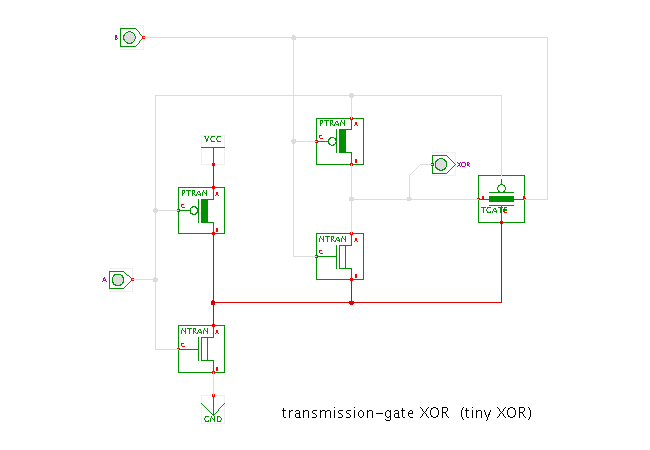 xor gate transistor diagram