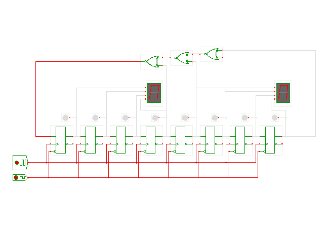 LFSR linear feedback shift register (8-bit) screenshot