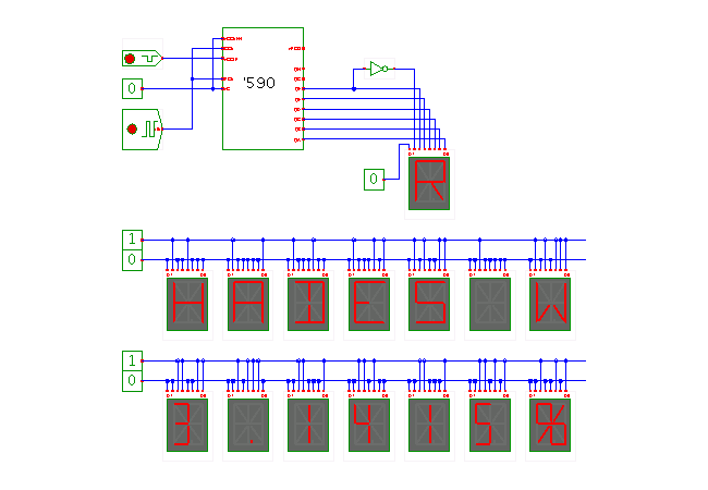 Alphanumeric display (16 segment) screenshot